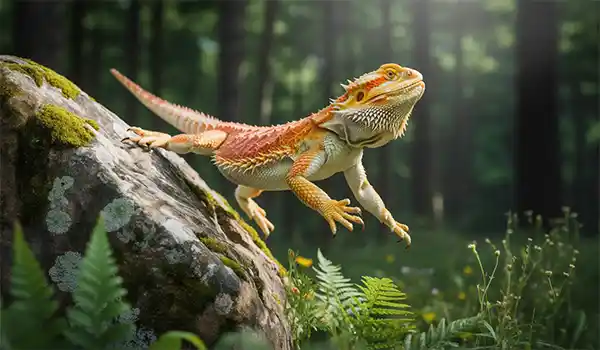 How far can bearded dragons jump from the ground?